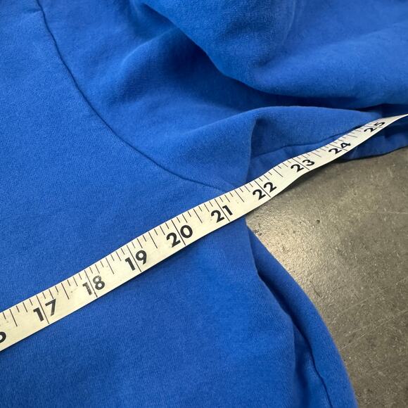 Vintage Y2K The North Face Blue Hoodie Sweatshirt Pullover Men's Medium - Picture 4 of 5